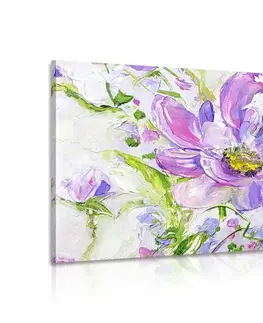 Obrazy kvetov Obraz moderné maľované letné kvety