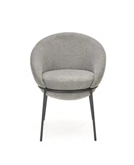 Jedálenské stoličky HALMAR K482 jedálenská stolička sivá / čierna