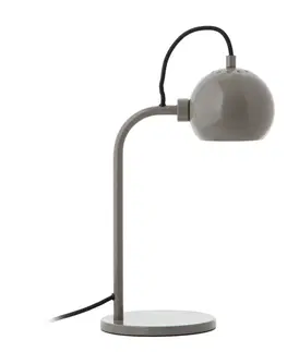 Stolové lampy FRANDSEN FRANDSEN Ball Single stolová lampa, tmavosivá