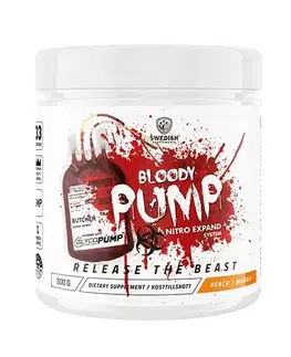 Práškové pumpy Bloody Pump - Swedish Supplements 300 g Peach+Mango
