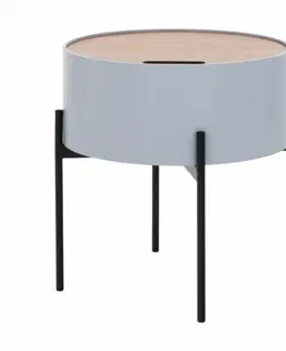 Konferenčné stolíky Príručný stolík, sivá/prírodná/čierna, MOSAI