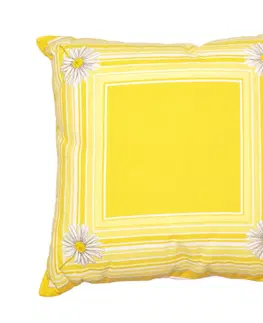 Vankúše Forbyt, Vankúš, Margaréta, žltý, 40 x 40 cm vankúš (návlek + vnútro)