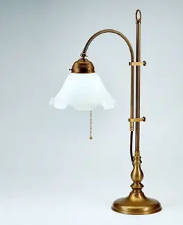 Stolové lampy Berliner Messinglampen Stolná lampa Ernst – prakticky nastaviteľná