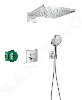Kúpeľňové batérie HANSGROHE HANSGROHE - Raindance E Sprchový set 300, s termostatom ShowerSelect pod omietku, chróm 27952000
