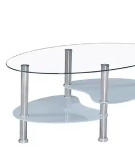 Konferenčné stolíky Konferenčný stolík, oceľ/sklo, WAVE NEW