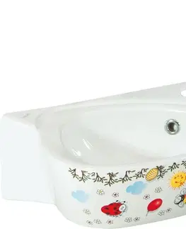 Kúpeľňa SAPHO - KID keramické detské umývadielko 39x29cm, farebná potlač CK035-FF
