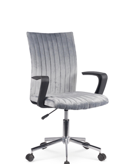 Kancelárske stoličky HALMAR Doral kancelárska stolička s podrúčkami tmavosivá