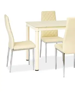 Jedálenské stoly GALON jedálenský stôl 100 x 60, krémová