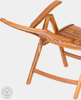 Záhradné stoličky a kreslá DEOKORK Záhradné teakové kreslo REGINA