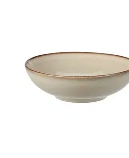 Misy a misky Keramický hlboký tanier Glaze, pr. 18,5 cm, béžová