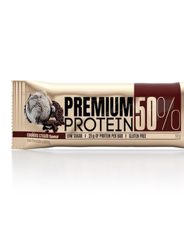 Proteíny Proteínová tyčinka Nutrend Premium Protein 50% Bar 50g kokos