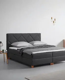 Americké postele Americká posteľ Marcello, 180x200, Tmavosivá