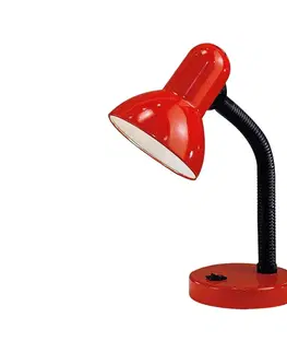 Lampy Eglo EGLO 9230 - Stolná lampa BASIC 1xE27/40W červená 
