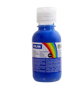 Hračky MILAN - Farba temperová 125ml modrá azúrová
