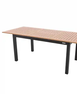Záhradný a campingový nábytok Rozkladací hliníkový stôl Expert Wood