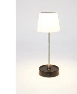 Stolové lampy Výsuvná stolná LED lampa Sidney, 11 x 11,5/29,5 cm, teplá biela