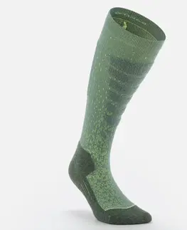 skialp Lyžiarske ponožky 100 JQT zelené