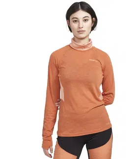 Dámske tričká Dámske tričko CRAFT ADV SubZ Wool LS 2 W oranžová - XS