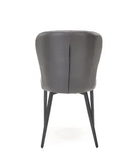 Jedálenské stoličky HALMAR K466 jedálenská stolička tmavosivá / čierna
