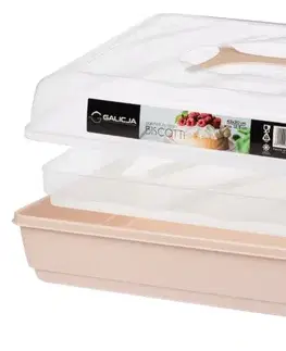 Dózy na potraviny NABBI Biscotti prenosný box na potraviny ružová