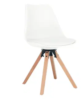 Stoličky Štýlová otočná stolička, biela, ETOSA