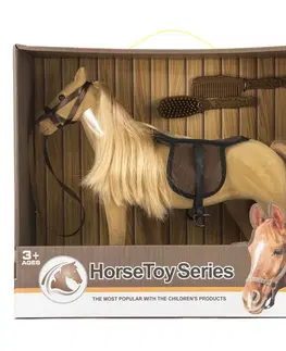 Drevené hračky Teddies Česací kôň s doplnkami, 38 cm