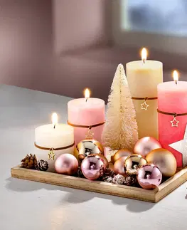 Vianočné dekorácie Dekoračná sada so sviečkami Sladké Vianoce