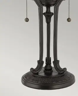 Stolové lampy QUOIZEL Stolová lampa Indus v štýle Tiffany