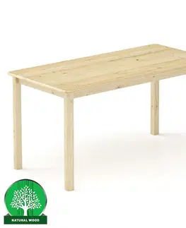 Borovicové stoly Stôl borovica ST104-150x75x75 surová