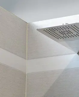 Sprchy a sprchové panely SAPHO - SLIM hlavová sprcha zo steny 220x500x2,4, hranatá, nerez mat MS733