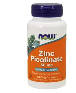 Ostatné minerály NOW Foods Zinc Picolinate 50 mg Veg Capsules