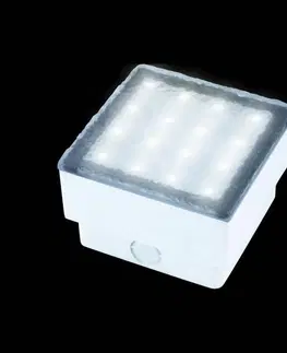 Nájazdové svietidlá Heitronic Zapustené podlahové LED svetlo Dlaždica 10