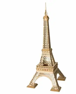 Drevené hračky RoboTime drevené 3D puzzle Eiffelova veža