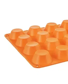 Formy na pečenie Orion Forma silikón muffiny malé 20, oranžová
