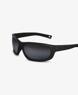 kemping Turistické slnečné okuliare MH500 kategória 3 čierne