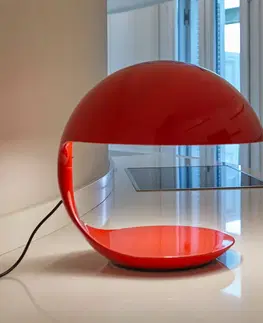 Stolové lampy Martinelli Luce Martinelli Luce Cobra – retro stolná lampa červená