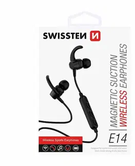 Slúchadlá Bluetooth slúchadlá Swissten Active, čierne 51105090
