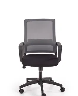 Kancelárske stoličky HALMAR Mauro kancelárska stolička s podrúčkami čierna / sivá