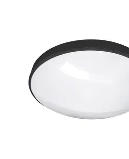 Svietidlá  LED Kúpeľňové stropné svietidlo CIRCLE LED/12W/230V 4000K pr. 25 cm IP44 čierna 