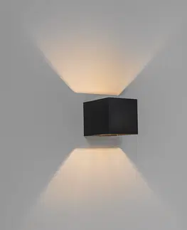 Nastenne lampy Moderné nástenné svietidlo čierne - Transfer