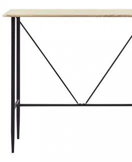 Barové stoličky Barový stôl 120x60 cm Dekorhome Biela