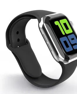 Príslušenstvo k wearables Swissten silikónový remienok pre Apple Watch 42-44, čierna