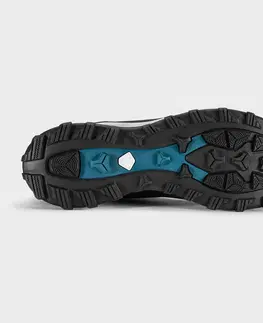 turistická obuv Pánska hrejivá a nepremokavá obuv SH900 Pro Mountain modro-čierna