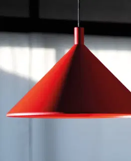 Závesné svietidlá Martinelli Luce Martinelli Luce Cono závesná lampa červená Ø 30 cm
