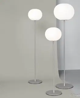 Stojacie lampy FLOS FLOS Glo-Ball Floor 3 lampa, strieborná matná
