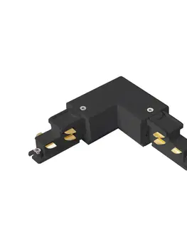Svietidlá pre 3-fázové koľajnicové svetelné systémy Arcchio Arcchio DALI L-konektor, uzemnenie vnútri, čierny