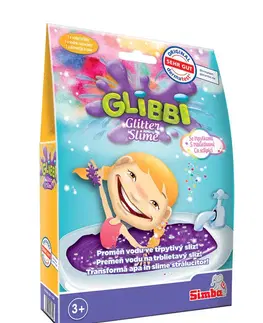 Kreatívne a výtvarné hračky SIMBA - Glibbi Glitter Slime Trblietavý Fialový
