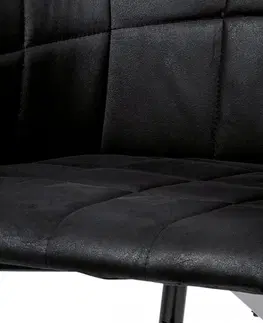 Stoličky Jedálenské kreslo AC-9990 Autronic Čierna / hnedá