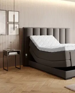 Elektrické polohovacie Elektrická polohovacia boxspringová posteľ VERONA Eltap Loco 04 - šedobéžová