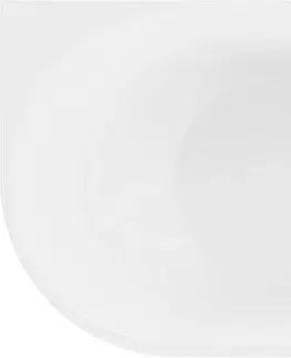 Vane MEXEN/S - Oval vaňa voľne stojaca rohová 150 x 75 cm, biela, sifón a prepad nikel kartáčovaná 52671507500-97